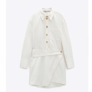 Zara Cream Shirt Dress